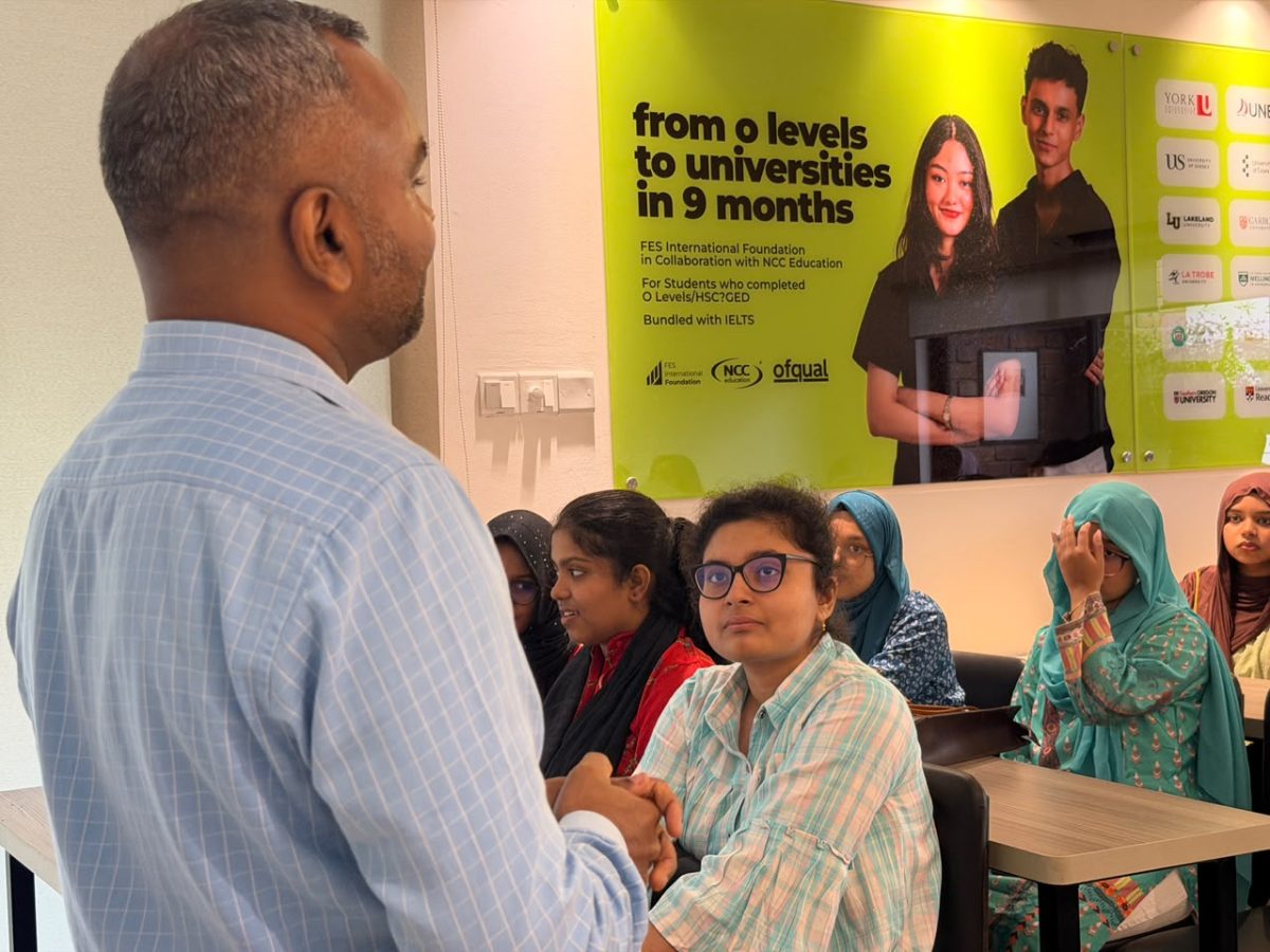 Students listening at the 3G Coaching Center DCS-2 Bangla award program